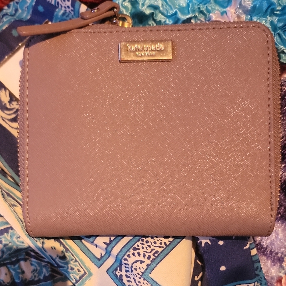 Kate Spade Tan Saffiano Leather Wallet